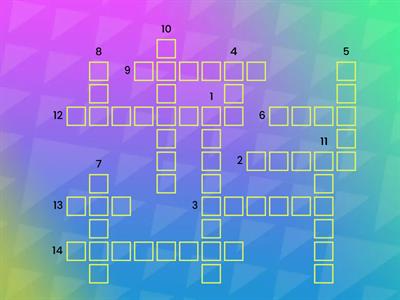 EFL KIDS Lesson 3 - Crossword