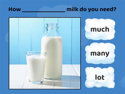 Much,  many, a little, a few