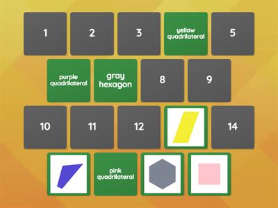 POLYGON  MATCH Pentagon hexagon quadrilateral 