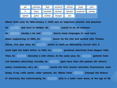 7. Sınıf 3. Ünite Biographies (Simple Past Tense)