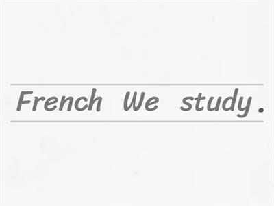 Present Simple - word order