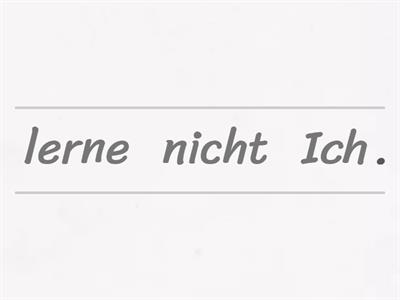 zápor - nicht, kein