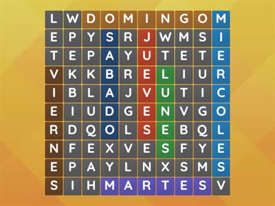 Spanish Days of the Week