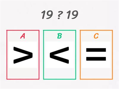 Comparing numbers