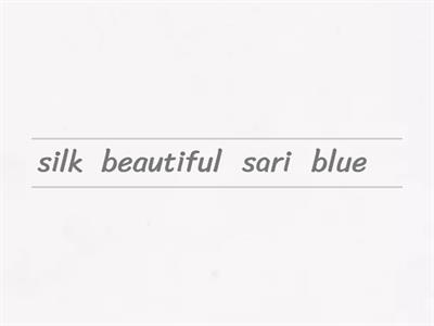 Adjectives Word Order-game
