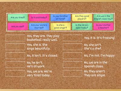 QUESTIONS AND ANSWERS - TO BE - PRESENT SIMPLE