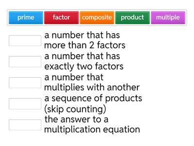 Factors & Multiples
