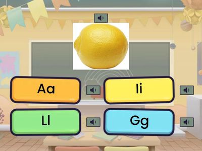 Alphabet words quiz A-N 