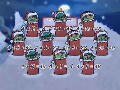 4 x Table Whack a Mole