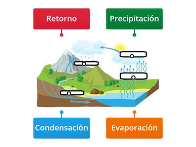 Ciclo del agua: partes