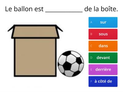 Les prépositions de lieu