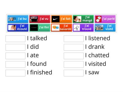 Y9 Avoir perfect tense match up