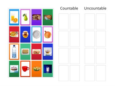 Food Count/Uncount Pictures