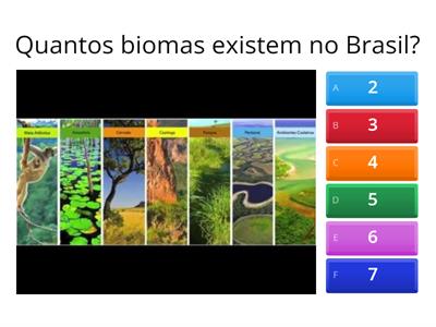Quiz 2: Biomas brasileiros