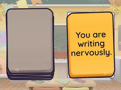 Today 3. Unit 7. Miming game B.