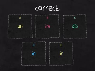 Gold Pre-First Unit 7 prefixes