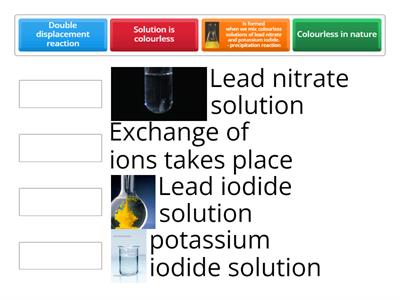 Double displacement reaction - Precipitation reaction