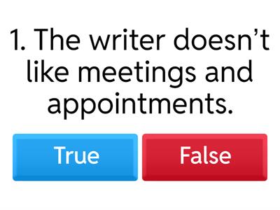 True False (reading comprehension) by Coh