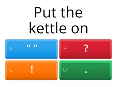 Punctuation quiz
