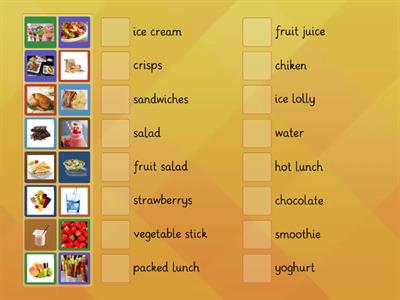 Tiger 3 - Unit 4 - Food We Like - Vocabulary