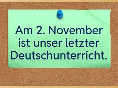 A1.Me.L24. Ordinalzahlen Dativ