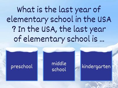American VS French school system