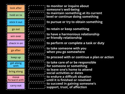 [C1.2] Love and relationships - Phrasal verbs