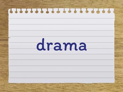 Drama Flash Cards - SCUC