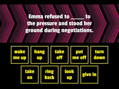 SpeakOut B2, U. 3.2 - VOCABULARY PLUS - gapped sentences 2