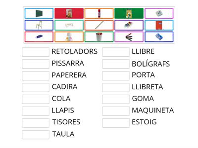  VOCABULARI ESCOLA