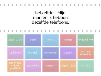Bijvoeglijke naamwoorden - Grp 8