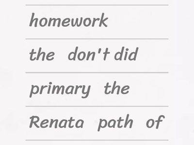 clase inglés palabras