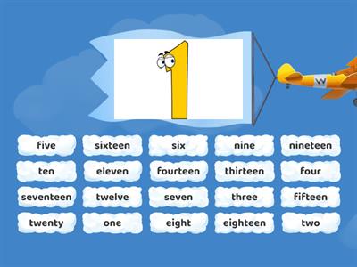 AS1 Unit 9 Numbers 1-20 (find the match)