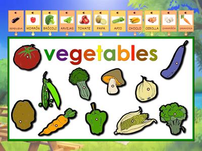 VEGETALES: UNIR LA IMAGEN CON LA PALABRA