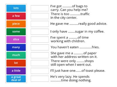 Complete the sentences. Countable, Uncountable and both kinds of nouns. 