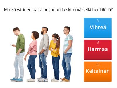 Käsitteet ensimmäinen, toinen, kolmas, keskimmäinen, viimeinen