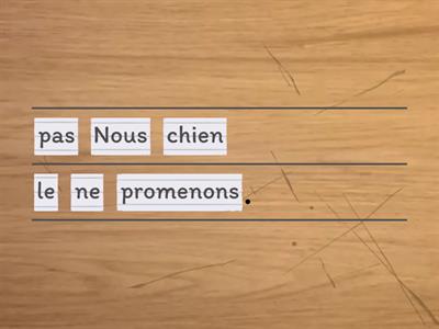 Grammaire - Verbes pronominaux + Négation