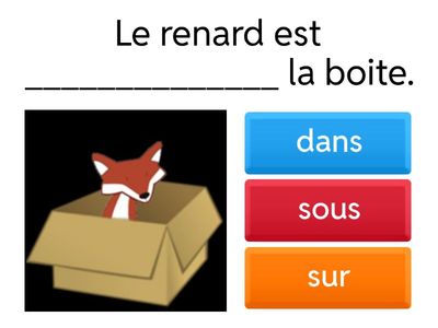 Les prépositions de lieu