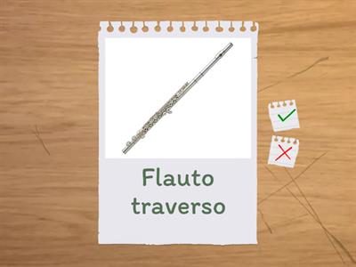 Flash cards Strumenti a fiato