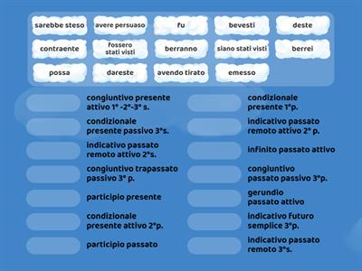 Verbi (attivi passivi riflessivi-regolari-irregolari) DIFFICILE