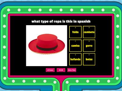 ropa in spanish