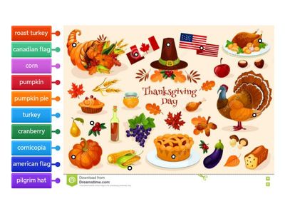 Thanksgiving day - vocabulary