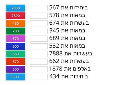 עיגול מספרים