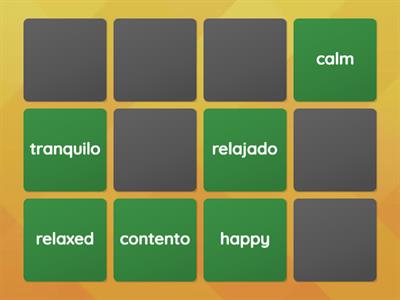 Spanish - Matching Pairs