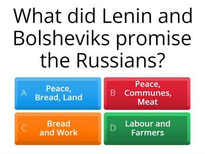 Recalling Russia post October 1917 Revolution 