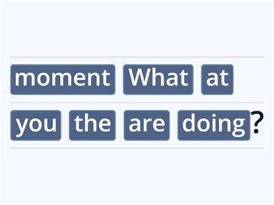 Present Simple and Present Continuous questions