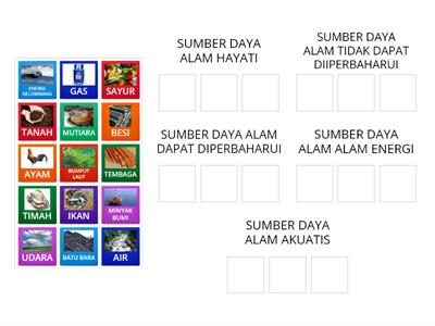 KLASIFIKASI SUMBER DAYA ALAM