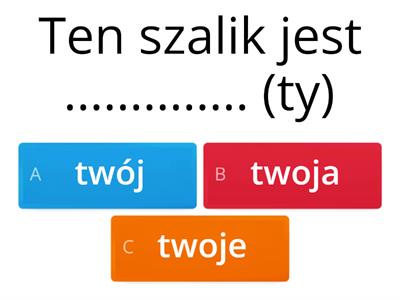 Zaimki dzierżawcze (possessive pronouns)