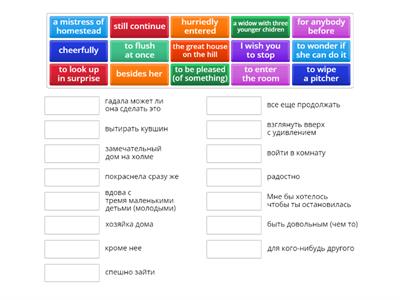 Vocabulary, book "Pollyanna"