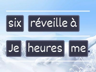 Ma routine - unjumble